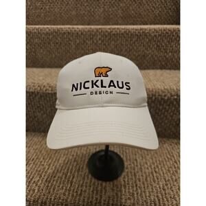 Jack Nicklaus Golf Hat Cap Adjustable OSFM Ahead The Bear Logo Dad Cap Golf